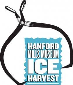 Ice Harvest logo with a block of ice in tongs