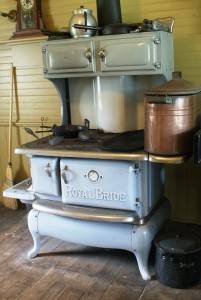 Royal Bride wood-fired cookstove in the Hanford House